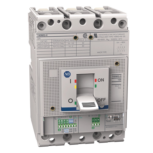 GUARDAMOTOR TIPO CAJA MOLDEADA MPCB, FRAME H, RANGO DE AJUSTE 40 - 100 AMPS - 140MGH8ED10KJ