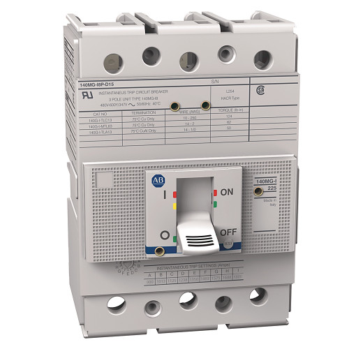 GUARDAMOTOR TIPO CAJA MOLDEADA MCP, FRAME I, 150 AMPS - 140MGI8PD15AJ