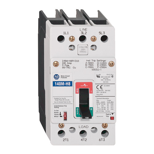 DESCONTINUADO|SOLO STOCK| GUARDAMOTOR 50A FRAME H ALTA CAPACIDAD DE RUPTURA SIN MONTAJE - 140MH8PC50