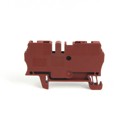 BLOQUE DE TERMINALES CON ABRAZADERA DE RESORTE, BLOQUE DE PASO DE UN CIRCUITO, 2.5 MM - 1492L3BR
