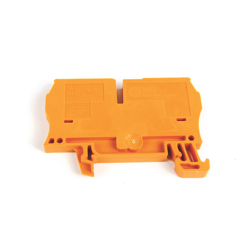 CLEMA TERMINAL IEC DE RESTORTE 4MM, CALIBRE 22-10AWG COLO NARANJA - 1492L4OR