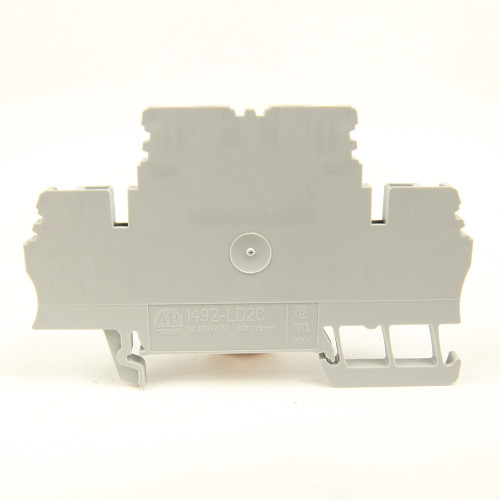BLOQUE DE TERMINALES CON ABRAZADERA DE RESORTE, BLOQUE DE ALIMENTACIÓN DE DOS CIRCUITOS, 1.5 MM (# 2 - 1492LD2C