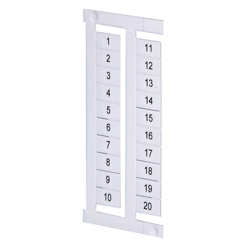 TARJETA MARCADORA 5 MM X 9 MM TEXTO HORIZONTAL 1-10 REPETICIÓN DE LA IMPRESIÓN DE SECUENCIA - 1492MS5X9H110