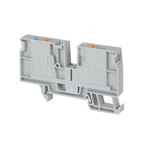 BLOQUE DE TERMINALES CONEXION 2PUNTOS PUSH-IN IEC DISTRIBUCION PASANTE 6MM NIVEL UNICO GRIS PAQ. 20 - 1492P6D