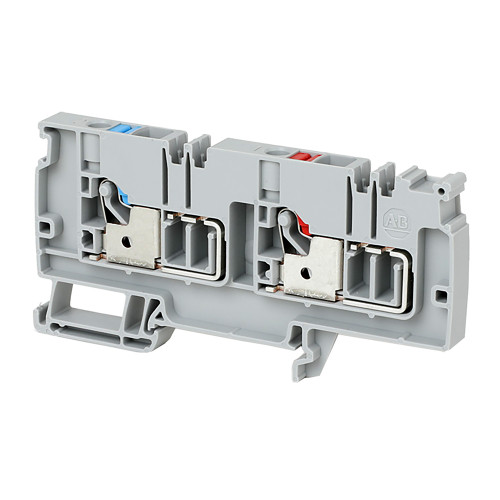 BLOQUE DE TERMINALES DE ENERGIA CONEXION PUSH-IN DE CONTROL 6 MM GRIS - 1492P6PD2S1RE1G