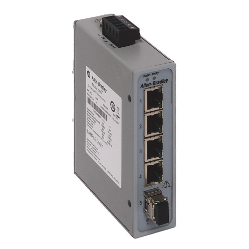 SWITCH ETHERNET STRATIX 2000, 4 PUERTOS RJ45 10/100, MODO MULTI FIBRA 1 PUERTO. - 1783US4T1F