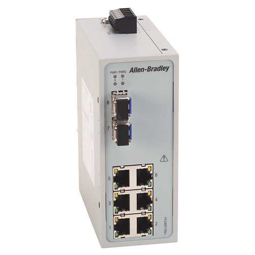 STRATIX 2000 SWITCH NO ADMINISTRABLE, 6 PUESTOS DE COBRE 10/100, 2 MODOS INDEPENDIENDTES 100 MEG. PU - 1783US6T2H