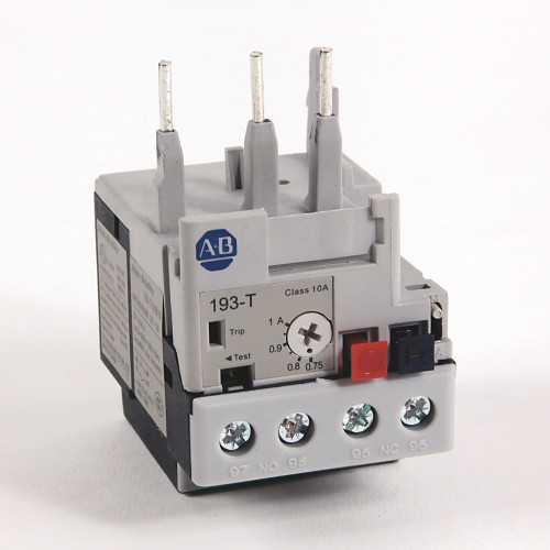 : RELEVADOR DE SOBRECARGA, BIMETALICO, RANGO DE CORRIENTE 0.75 – 1.0 AMPS. - 193T1AB10