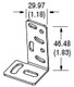 BRACKET DE MONTAJE TIPO L - 60BKTLSS