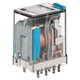RELEVADOR  MINIATURA, 2PDT, 10 AMP,BOBINA 24V, DC, BASE CUADRADA AISLADA, 8 PINES. - 700HC22A2