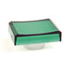 Lente rectangular color verde para boton pulsador 800B de 16 mm - 800BALC3