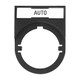 PLACA LEYENDA 30X40MM,PLACA Y MARCO,PLACA NEGRA Y TEXTO BLANCO,TEXTO: STOP - 800F11BE212
