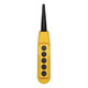 Botonera colgante,5 orificios, color amarillo,IP67,platica - 800FC5Z