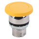 BOTON CABEZA DE HONGO 22 MM, OPERADORMETALICO,  COLOR AMARIL - 800FMMM45