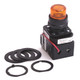 LUZ PILOTO TIPO 4/4X/13 DE 30,5 MM, LED, AMBAR, 12-130 V CA/CC, 1 NO-1 NC, PROTECTORES PARA DEDOS - 800HCQRTH2A