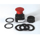 BOTON PULSARO 2 Pos ROJO 30.5mm NEMA 4/4X/13,1 NCLB-1 NO - 800HFRXT6A1