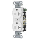 RECEPTACULO DUPLES De Hubbell CR20WHI