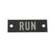PLACA LEYENDA 'CORRER'DE ALUMI - 800PX133