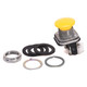 MOMENTARY PUSH BUTTON,MUSHROOM HEAD PUSH-BUTTON,MUSHROOM HEAD,YELLOW,STANDARD,STANDARD,YELLOW, - 800TD9D2