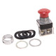 BOTON 2 POSICIONES PUSH-PULL CABEZA DE HONGO 30.5MNO ILUMINADO AMARILLO CON CONTACTO NO - 800TFX9D1