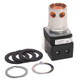 BOTON PULSADOR MOMENTANEO 30.5mm, ILUMINADO, AMBAR, LED, 1NO - 800TQAH2AD1