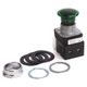BOTON PULSADOR MOMENTANEO DE 30 MM 800T PB,12/130 V CA/CC,CABEZA DE HONGO,INDICADOR LED - 800TQMH2GA2R