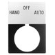 PLACA LEYENDA,EMERG STOPALUMINUM - 800TX504J