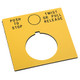 PLACA LEYENDA COLOR AMARILLO P - 800TX647Y