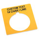 Placa leyenda, color amarilla, - 800TX679E