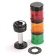 DESCONTINUADO|SOLO STOCK| TORRETA MONTAJE MODULO LED FIJO 24V ROJO MONTAJE EN POSTE 10CM - 855TPB24Y4