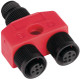 DIVISOR, DOS MICRO CC HEMBRA DE 4 PINES A UN MICRO CC DE 5 PINES, CABLEADO DE ALIMENTACIÓN - 879DF4D5M