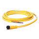 Micro de CC (M12), hembra, recto, de 4 pines, cable de PVC, amarillo, sin blindaje, 22 AWG, IEC códi - 889DF4AC3