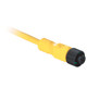 CORSET MICRO DC M12 HEMBRA RECTO 5PIN PVC AMARILLO SIN CONECTOR 1M (3.28FT) 22AWG - 889DF5AC1
