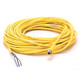 CABLE PICO(M8) HEMBRA 3 PINES CABLE PVC AMARILLO SIN BLINDAJE CALIBRE 24AWG - 889PF3AB15
