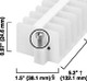 BLOQUE TERMINAL DE TORNILLO 600V MAX12 POLOS - 1492HJ812