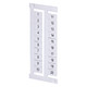 TARJETA MARCADORA 5 MM X 9 MM TEXTO HORIZONTAL 1-10 REPETICIÓN DE LA IMPRESIÓN DE SECUENCIA - 1492MS5X9H110