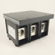 BLOQUE TERMINAL DE 2 CICUITOS, 2 NIVELES, CON RESISTOR INTERMEDIO, CABLE MAX 4 MM2,  COLOR NEGRO - 1492PDL3194