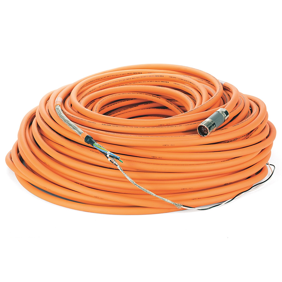 CABLE SPEEDTEC POTENCIA DEL MOTOR C/CABLES DE FRENO,CONECTOR DIN SPEEDTEC,12 AWG, NO FLEXIBLE, 90 M - 2090CPBM7DF12AA90