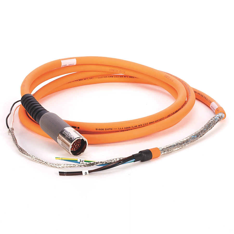 Cable de Fuerza para servomotor con cable de freno, Conector DIN SpeedTec, drive-end, Flying- lead,  - 2090CPBM7DF16AA03