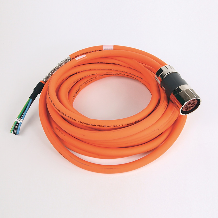 CABLE DE ALIMENTACION, CONECTOR DIN, CABLES SUELTOS,STD, CAL. 10AWG, 12 METROS - 2090CPWM7DF10AA12