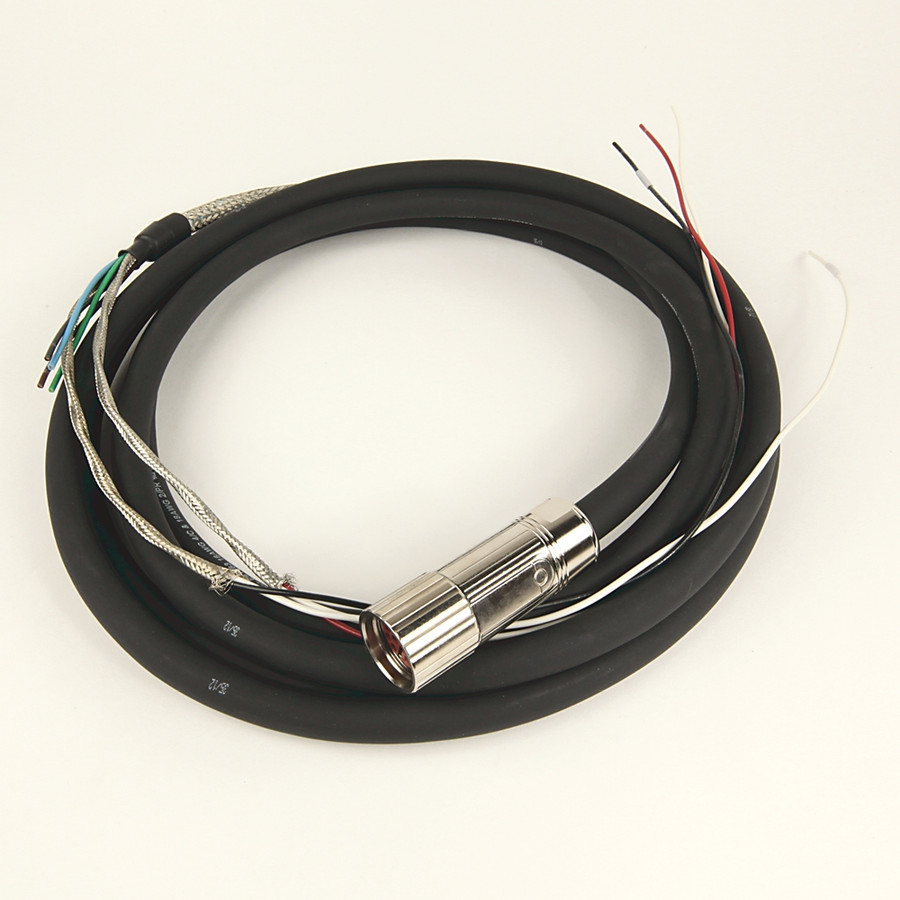 Cable de poder y freno incluido ,16 AWG,  conector DIN M23, no flexible, 4 metros de largo - 2090XXNPMF16S04