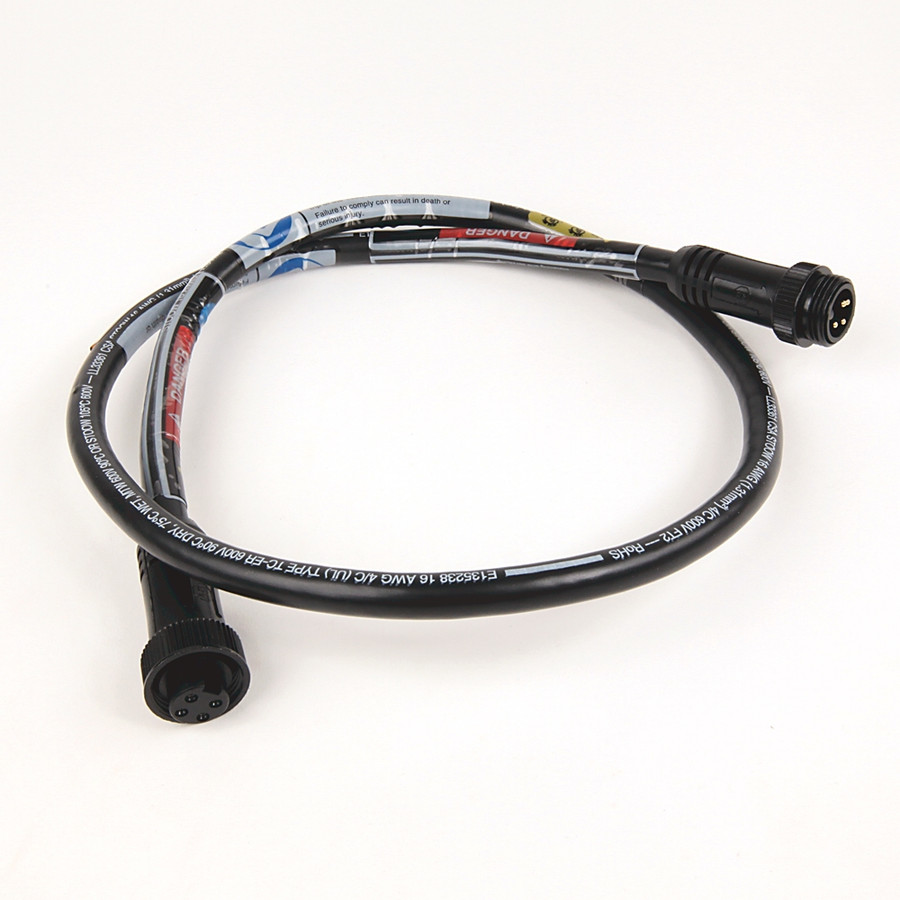 CABLE DE ALIMENTACION TRIFASICO - DROP PATCHCORD, M22, 16 AWG, IP67, 4 PIN, 600V, 10A - 280PWRM22AM8