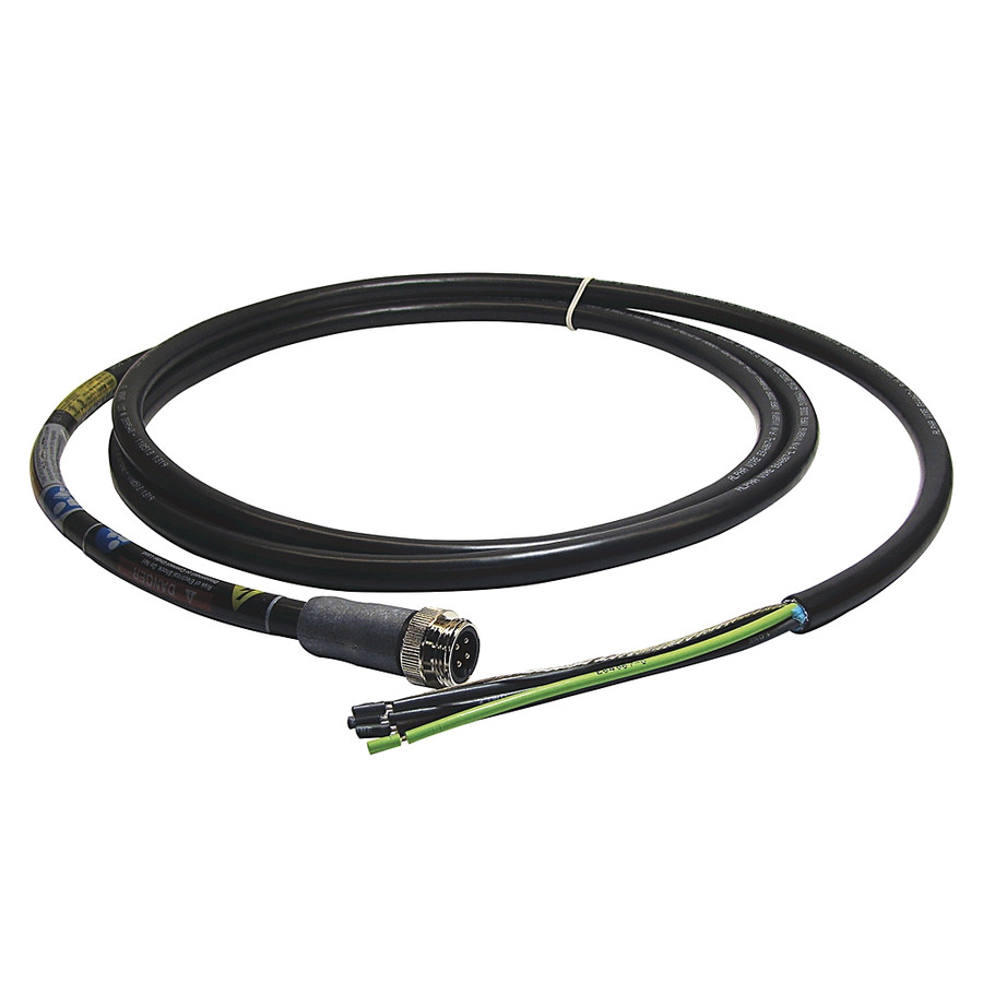 CABLE DE ALIMENTACION TRIFASICO ARMORCONNECT IP67 UL 4/12 NEMA 6P MACHO RECTO DE 14 AWG 3 METROS - 284PWRM24GM3