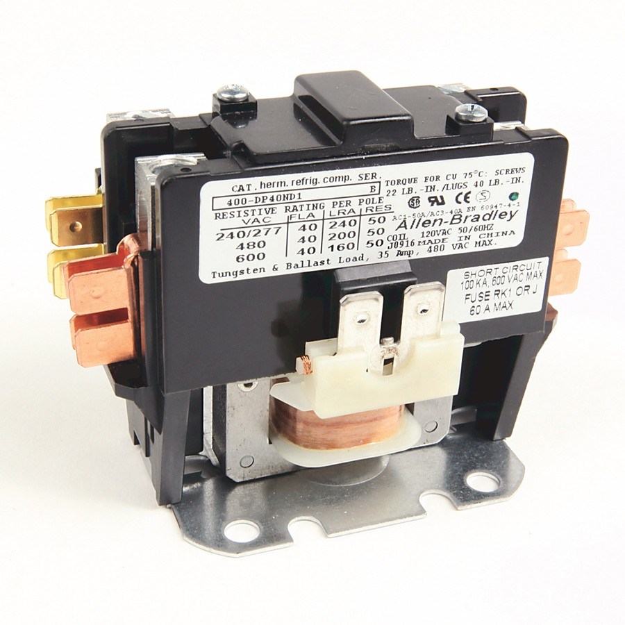 CONTACTOR PROPÓSITO DEFINIDO,120V 50 / 60HZ,40A,4 POLE,CE, CSA, CUL, UL - 400DP40ND4