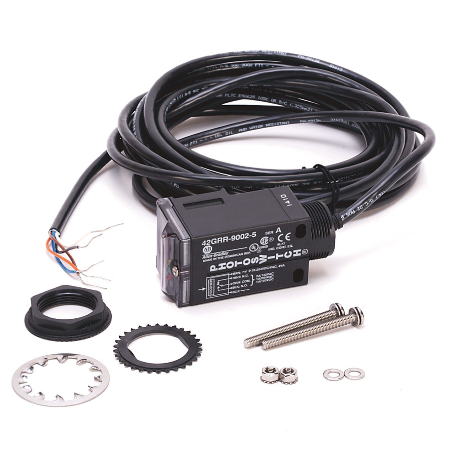 SENSOR FOTOELECTRICO SERIE 9000, SENS. 2M, 70-264V AC/DC, SALIDA SPDT EM RELAY, CONECTOR MINI QUICK - 42GRR9002QD