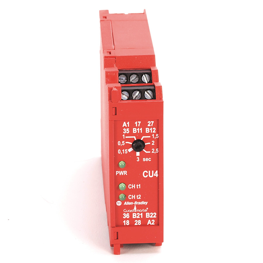 Relevador de seguridad, 24V AC/DC, 60 HZ, tiempo de control 0.15….3s, con contactos 1 N.C y 2 N,C, - 440RS23173