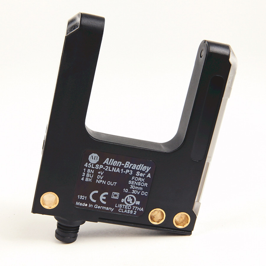 SENSOR FOTOELECTRICO DE ORQUILLA, DET. DE BRECHA 50MM, 10-30VDC, SALIDA NPN, CONECTOR 3-PIN PICO QD - 45LSP2LNA2P3