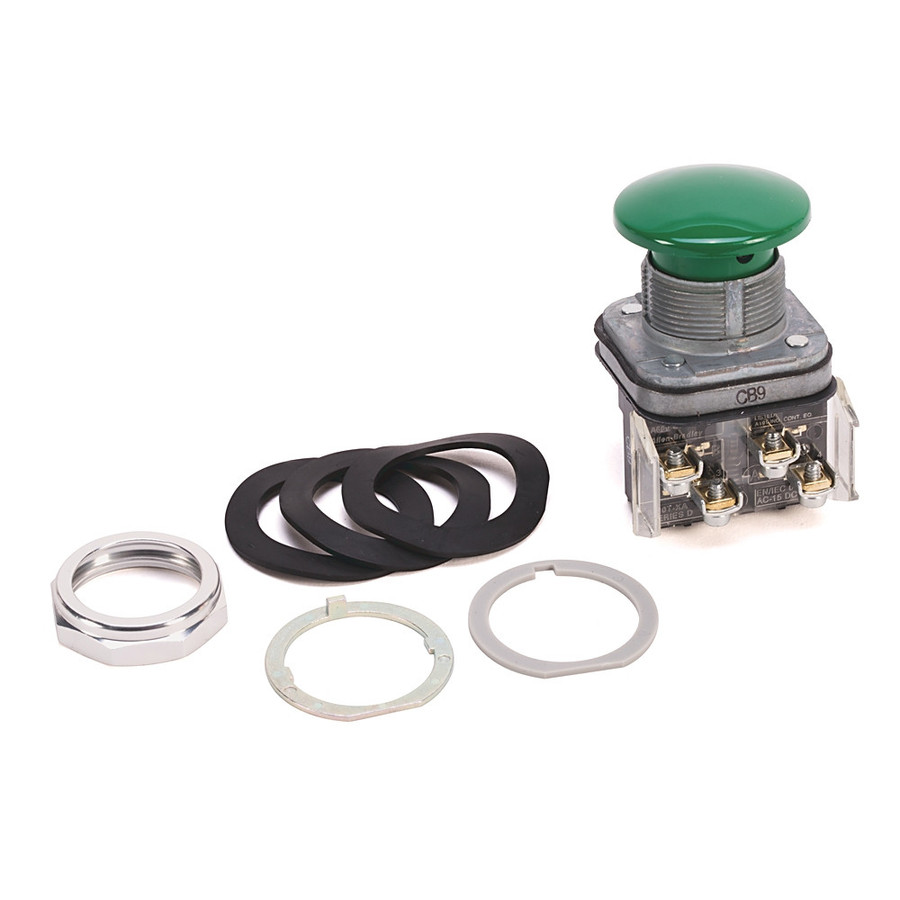 Botón Hongo Momentáneo Verde Allen-Bradley 800TD1A