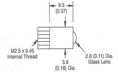 PLASTIC FIBER OPTIC RANGE EXTENDER LENS FOR 1 - 63118