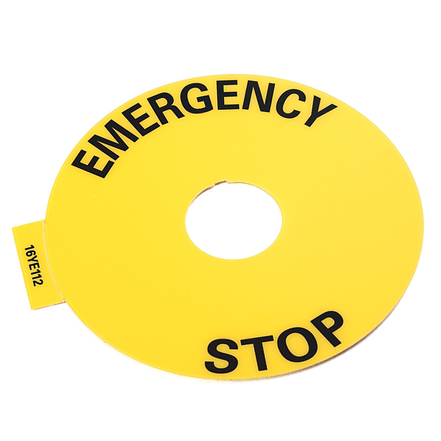 PLACA LEYENDA PARO DE EMERGENC - 800F16YE112